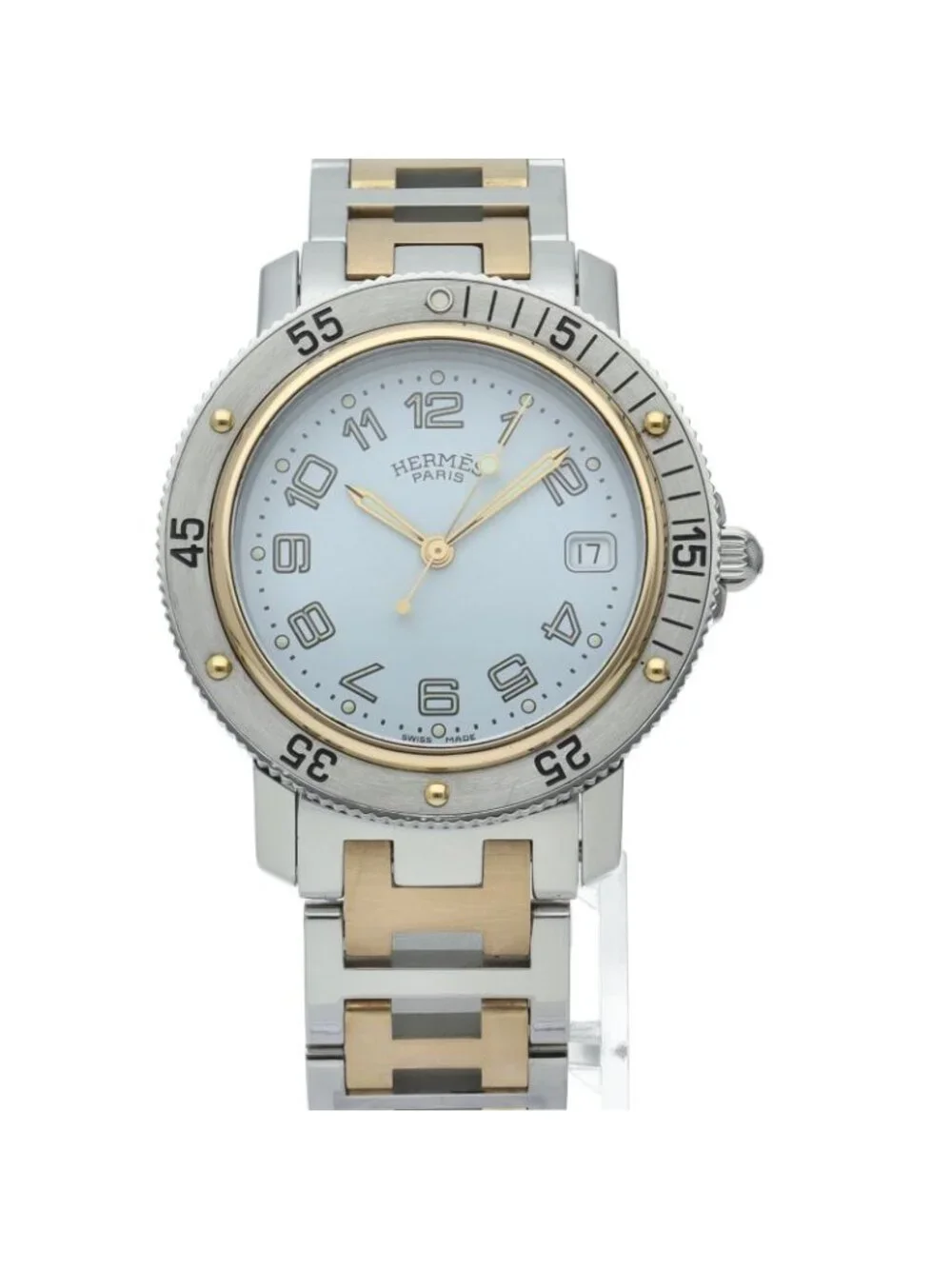 Hermes Clipper Diver Watch SS White